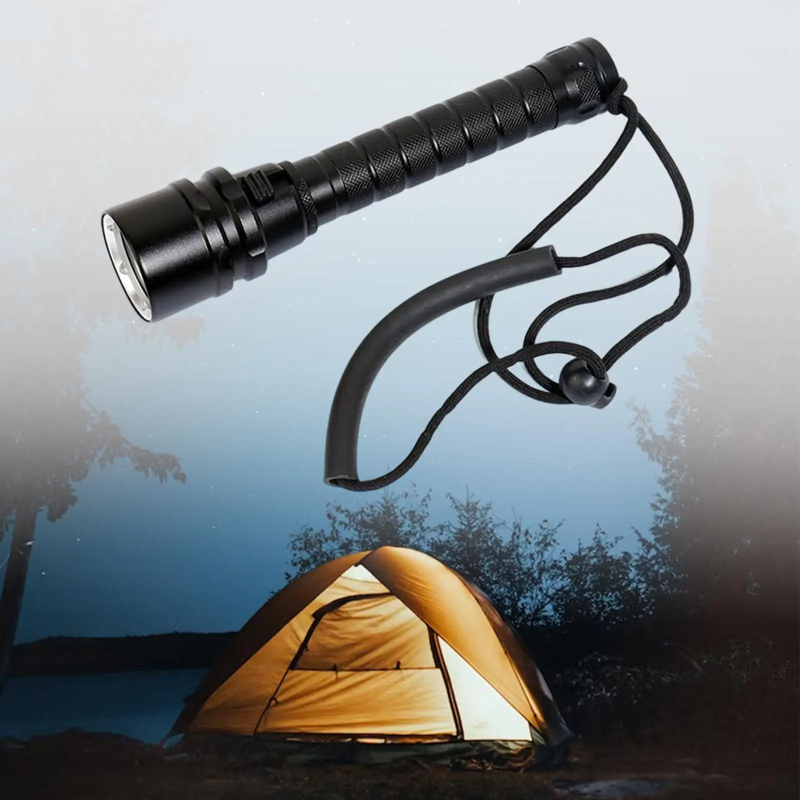 

Scuba Diving Flashlight Underwater Light Handheld Torch for Outdoor Fishing