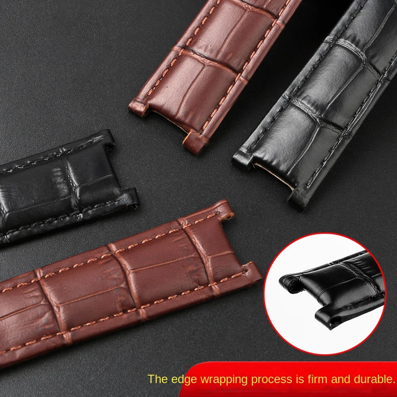 Фото Ремешок из коровьей кожи для Cartier Pasha Special Notch, ремешок для часов для мужчин и женщин, воловья кожа 20x12 мм, 18x10 мм, браслет, шатун №3