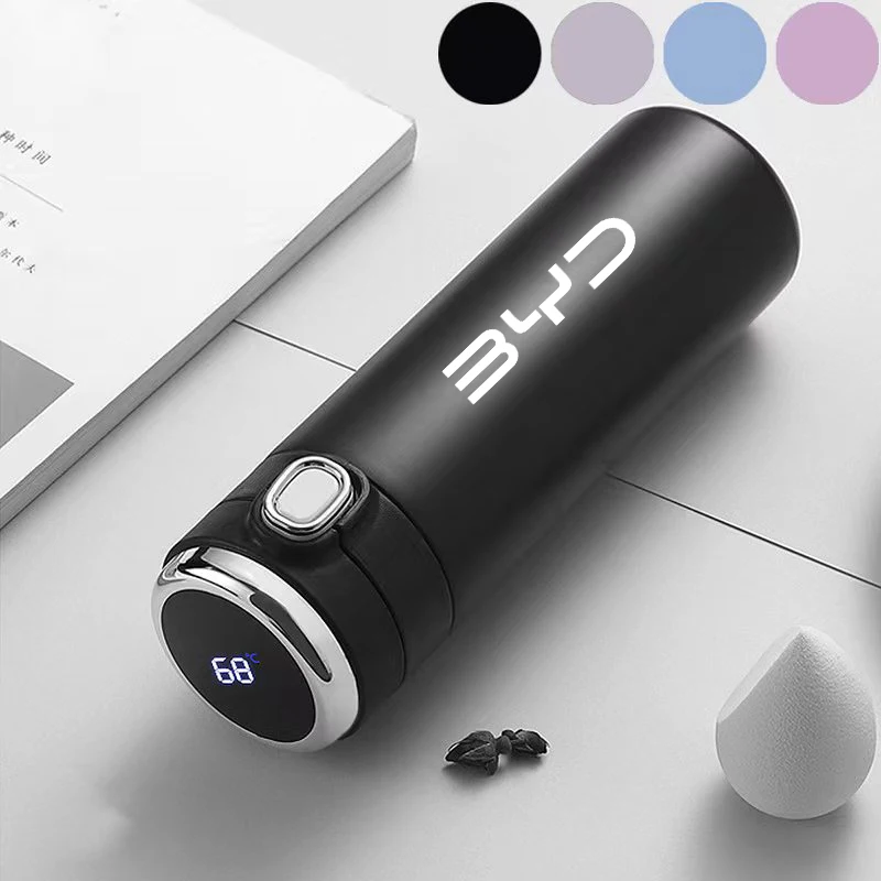 

Автомобильный термос, дорожная спортивная чашка, вакуумная бутылка для воды из нержавеющей стали для BYD Tang F3 E6 Atto 3 Yuan Plus Song Max F0 G3 I3 Ea1