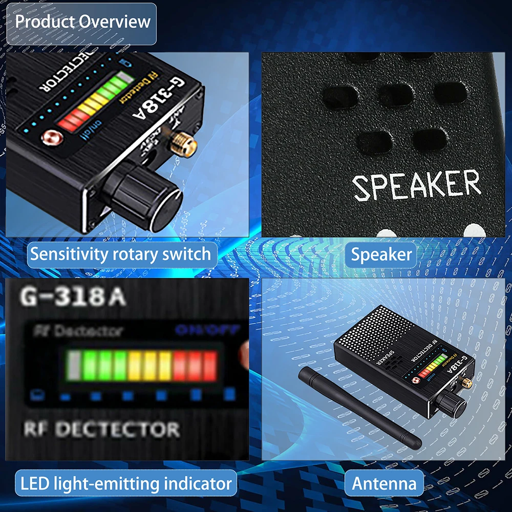 Фото G318 детекторы подслушивания GSM устройство антишпион скрытая камера Finder ошибка беспроводной мониторинг радиочастотного сигнала GPS трекер сканер №3