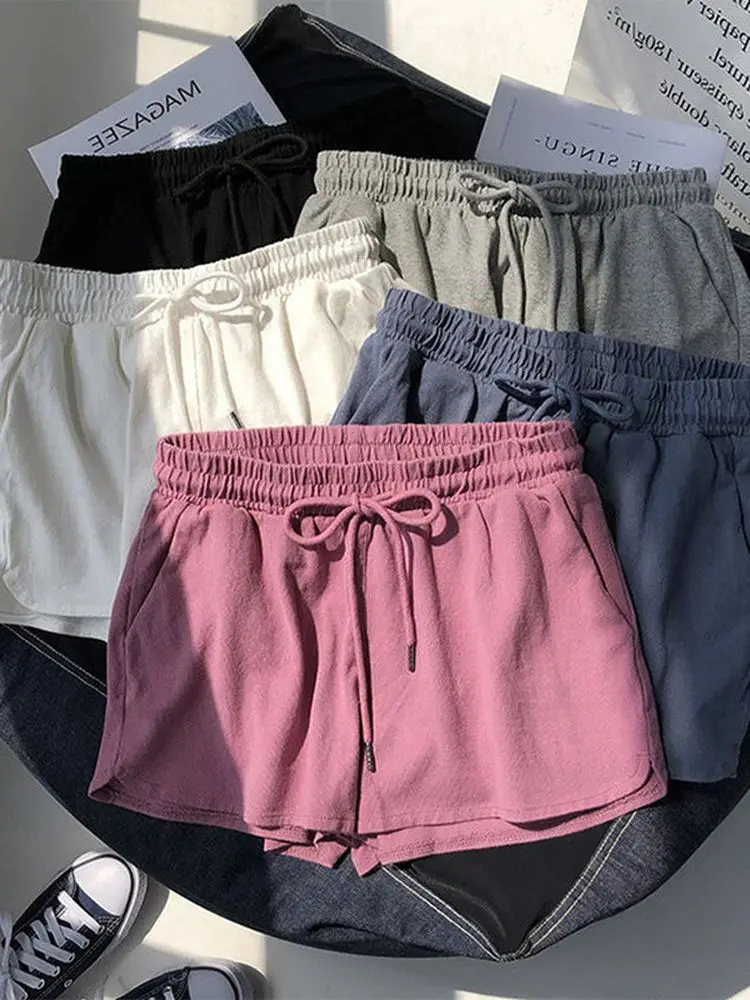 

Running Shorts Female Sports Shorts Women Yoga Shorts Tight Fitness Pants Outdoor Workout Sexy Shorts Solid Colour Gym Clothing