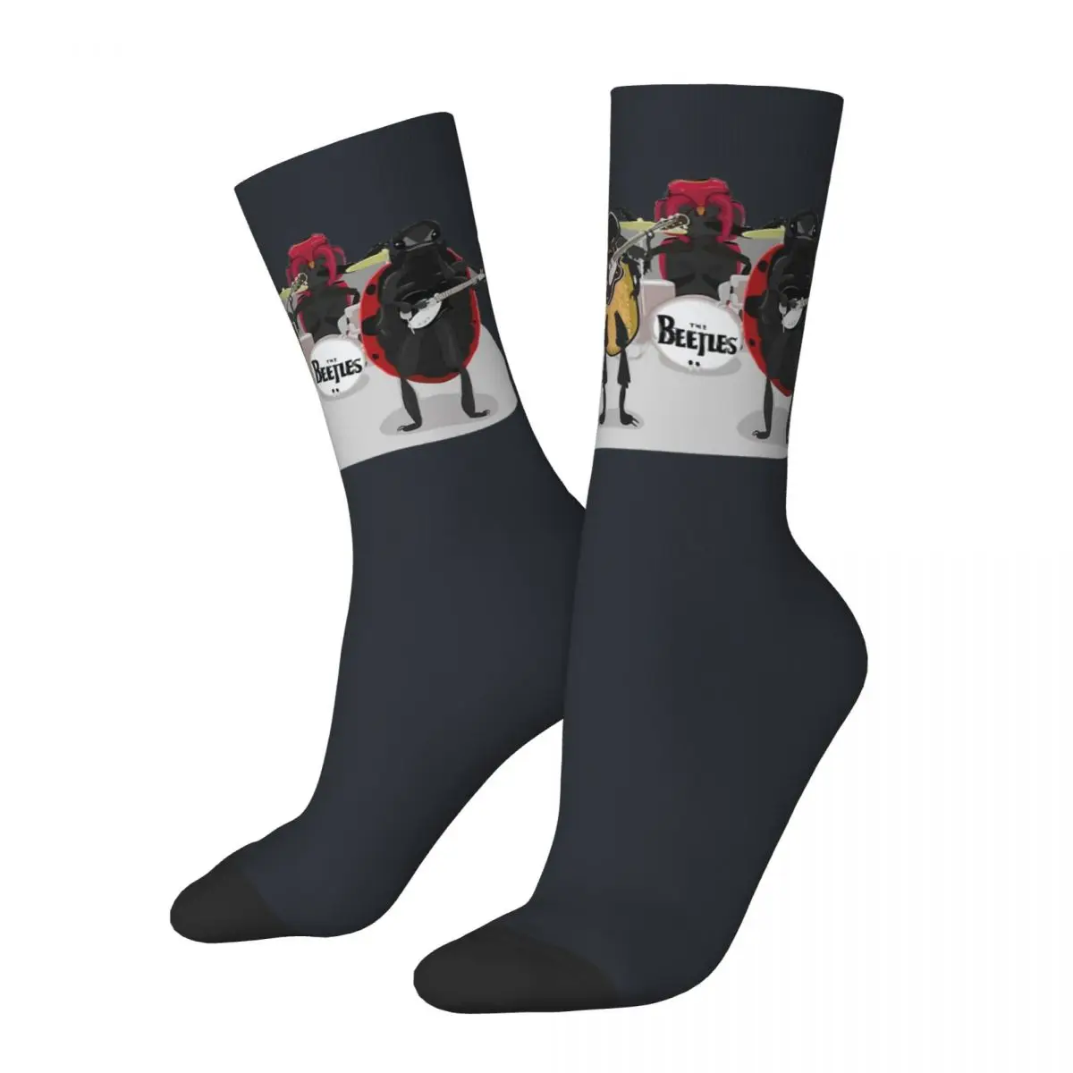 

Hip Hop Retro The Live Crazy Men's Compression Socks Unisex The Beatle Handsome Excellent Musician Seamless Printed Crew Sock