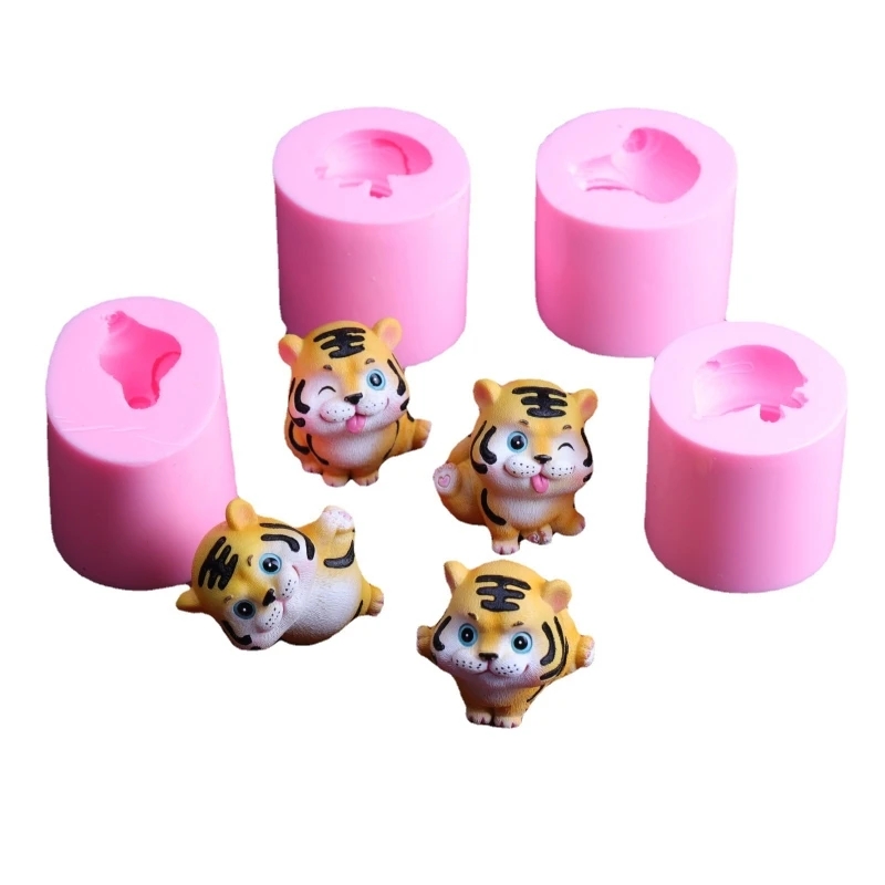 

Tiger Plaster Epoxy Resin Mold Aroma Candle Soap Silicone Mould DIY Crafts Mold