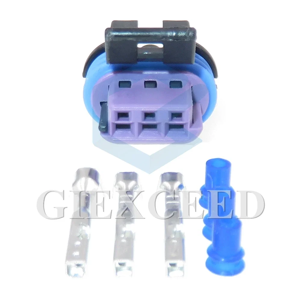 

2 комплекта 3-контактного автомобильного электрического кабеля, розетка, автоматическая водонепроницаемая вилка 15491547, разъем переменного тока в сборе для Buick Chevrolet