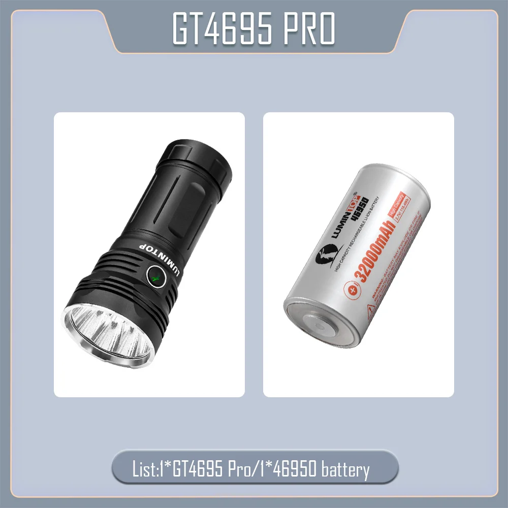 

LUMINTOP GT4695 Pro алюминиевый портативный фонарь 20000 люмен