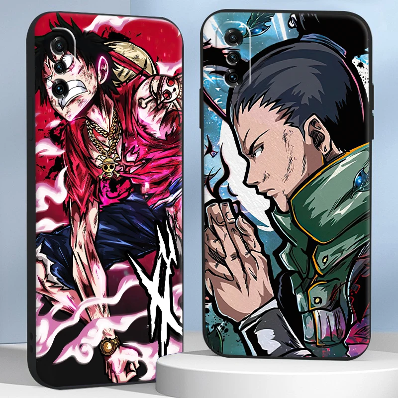 

Japan Anime NARUTO Phone Case For Xiaomi POCO X3 Pro M3 Pro NFC F3 GT 11 Carcasa Black ShockProof Protective TPU Unisex