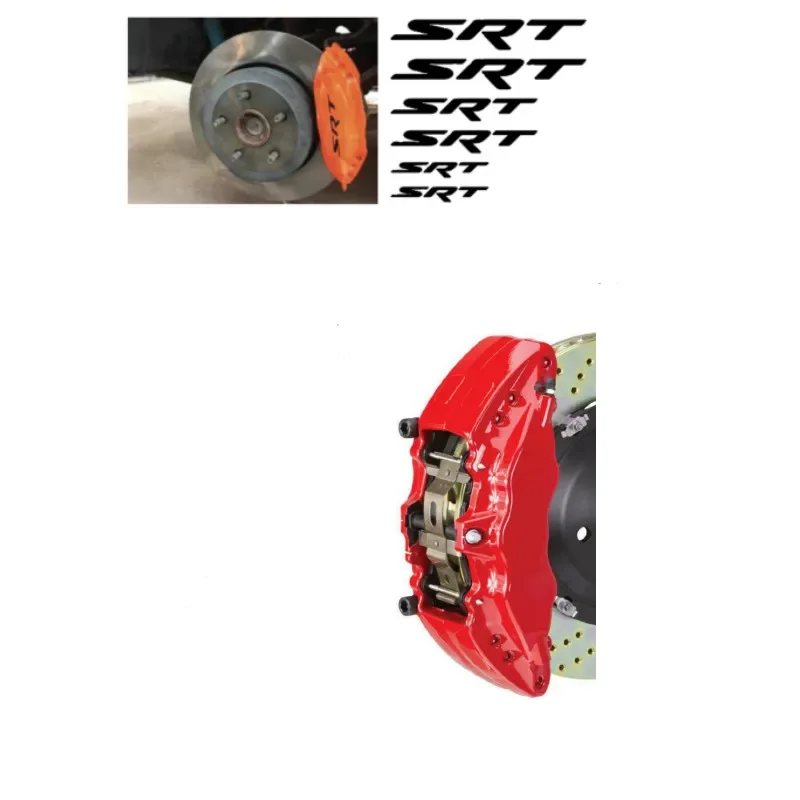 

6 шт., термостойкие виниловые наклейки на тормозной суппорт