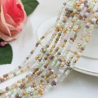 2mm crystal beads for earring and clothing wedding dress multi colors glass rondelle shape baby handmake