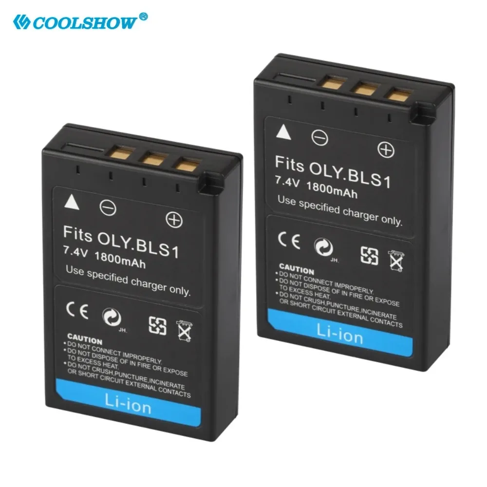 Фото Аккумулятор PS-BLS1 PSBLS1 1800 мАч для Olympus OLY. EP2 EPL1 EPL2 EP1 E-400 E-410 EVOLT E410 E-420 PS BLS 1, зарядное устройство для аккумуляторов камеры №2