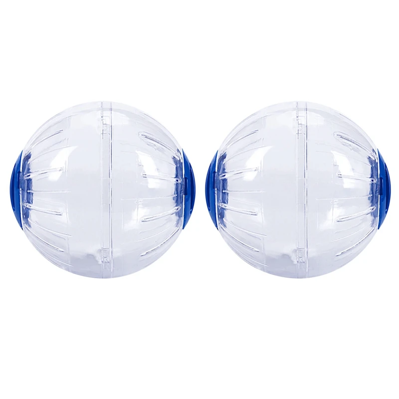 

2X Hamster Exercise Ball Gerbil Play Toy Clear Blue 15Cm