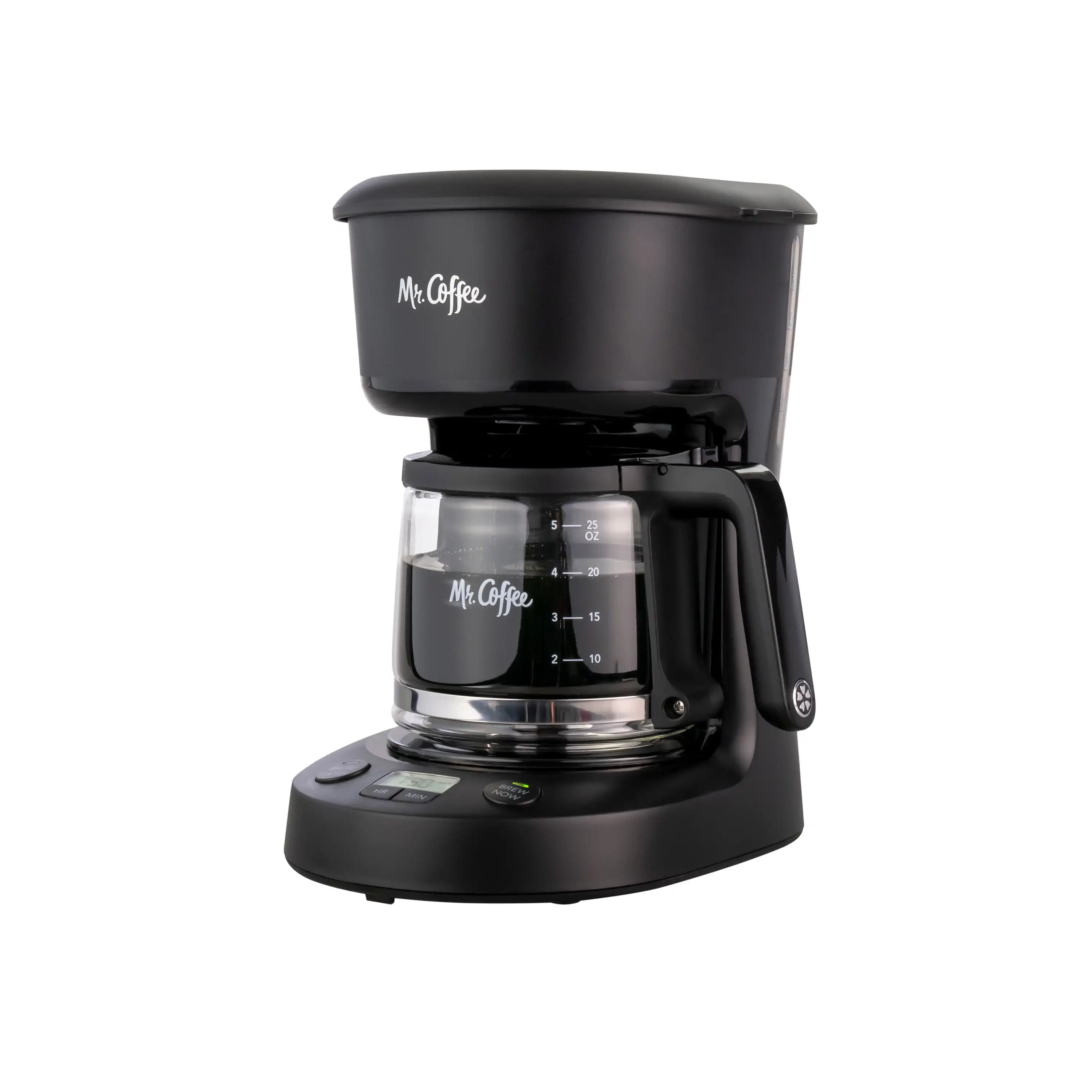

5-Cup Programmable Coffee Maker, 25 oz. Mini Brew, Black
