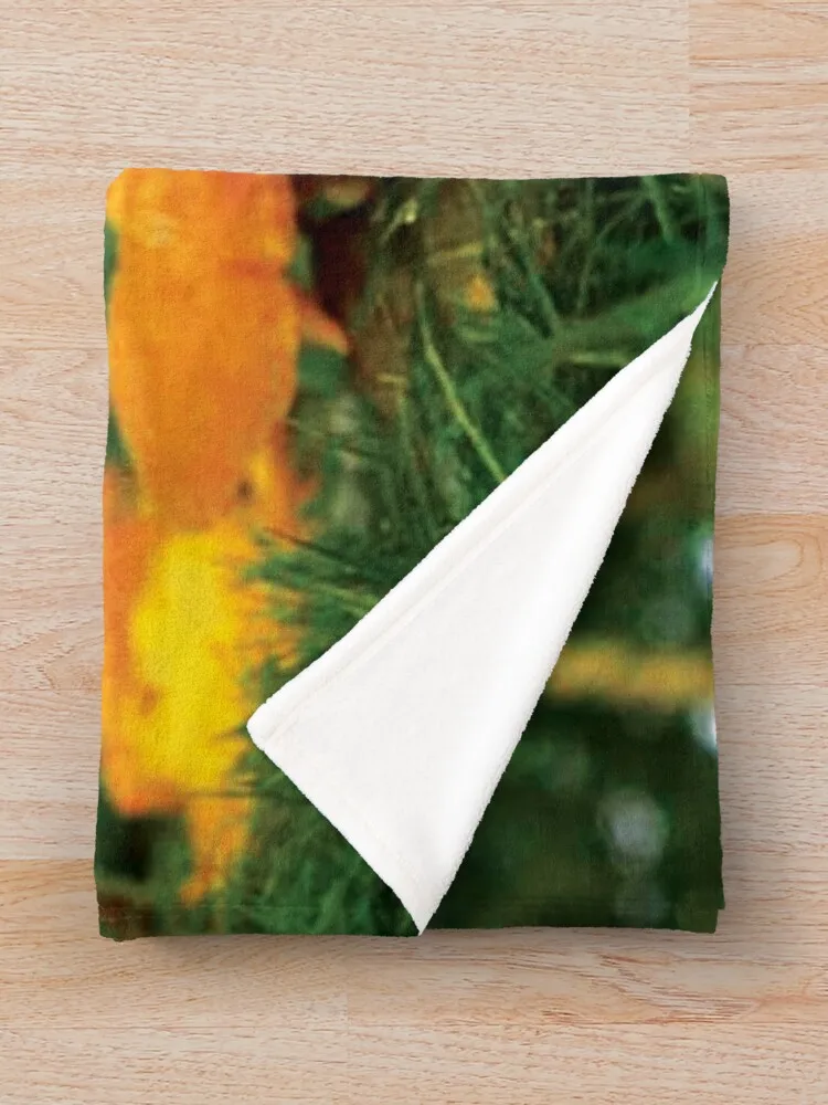 Золотой чайник Гриб в лесу дикой еды Плед Фланелевая ткань Мягкие одеяла