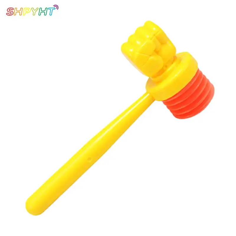 

Hot! 15cm Child Whistle Training Toddler Baby Kids Handle Plastic Durable Built in Whistle Toddler Toys Hammer Noise Maker