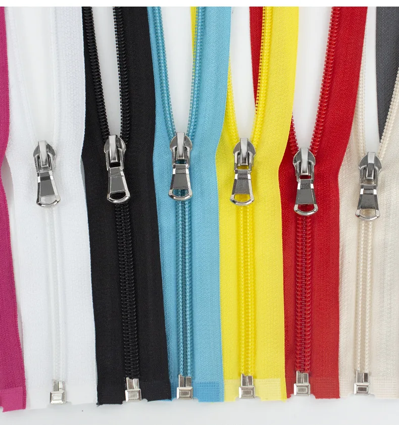 10 шт. 5 # Нейлон 70 см молния с открытым хвостом разноцветная одежда пальто