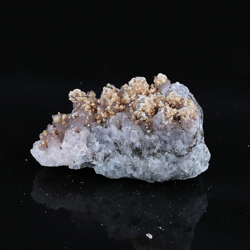 Natural DIY Jewelry Drusy Quartz With Pyrite Raw Material Gemstone Crystal Cluster Gifts Mineral Specimens 67x30x35mm 91g