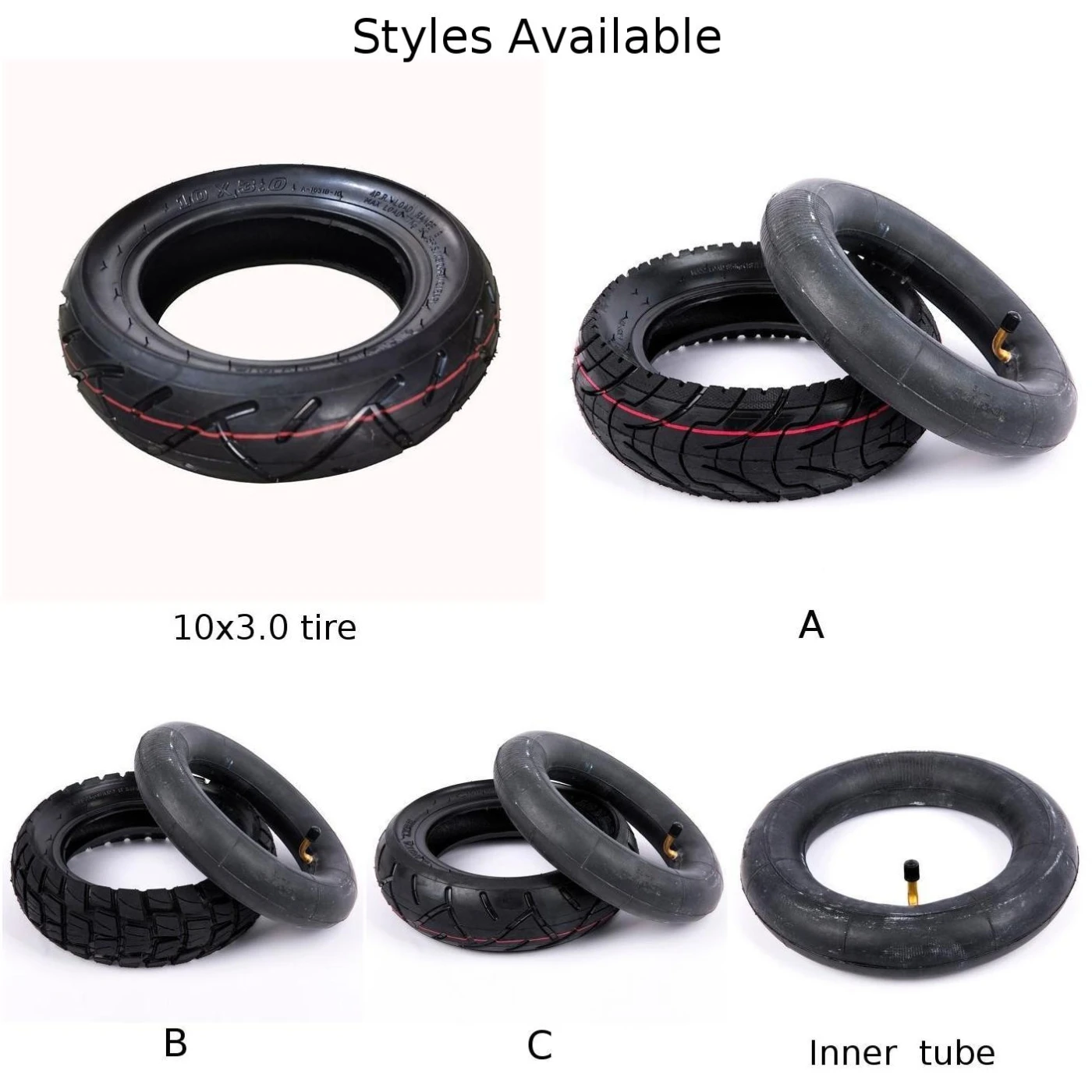 10 Inch Electric Scooter 80/65-6 Inner Tube&Tire 10x3.0 Tyre For Zero 10x KUGO Grace10/Zero10 Dualtron Bicycle Accessories