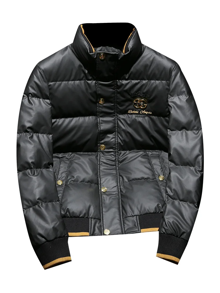 Ozhouzhan толстый теплый мужской пуховик новый зимний модный воротник-стойка белый