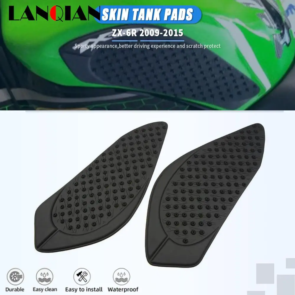 

Motorcycle Sticker Anti slip Fuel Tank Pad 3M Side Gas Knee Grip For Kawasaki ZX-6R ZX6R 2009 2010 ZX 2011 2012 2013 2014 2015
