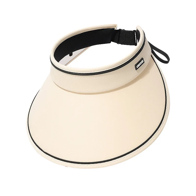 Summer Wide Brim Sun Visor Hat Adjustable UV-proof Fashion New Hats Portable Outdoor Sports Caps Casual Beach Cap for Women Men