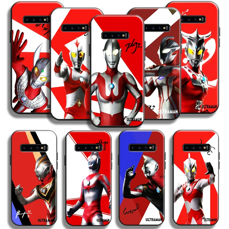 

Ultraman Japan Anime Phone Case For Samsung Galaxy S10 Plus S10E S10 Lite Case For Samsung S10 5G Back Liquid Silicon