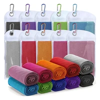 20 packs cooling ice towel microfiber sports breathable towel with bagfor yoga gym golf workout travel camping beach
