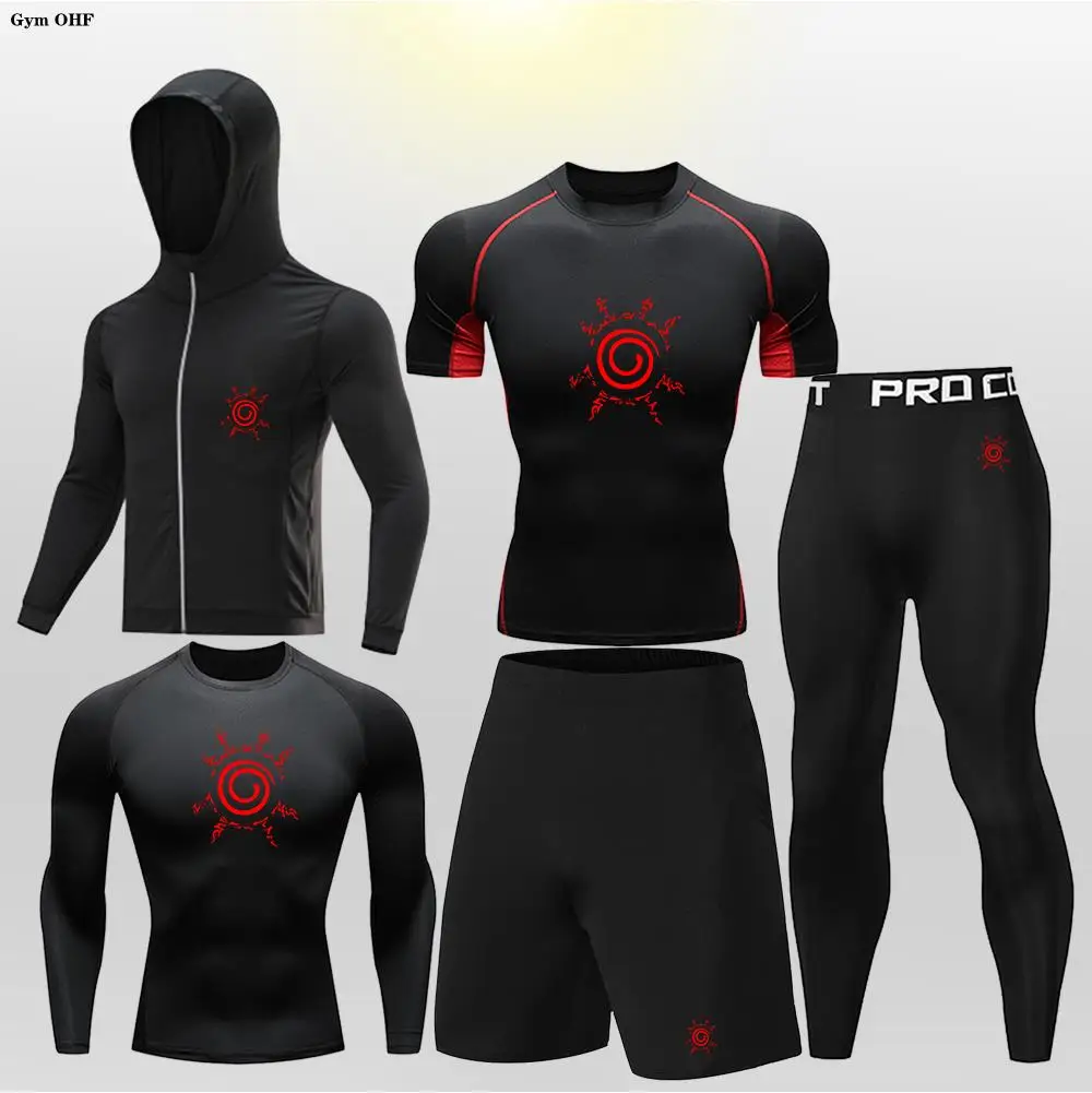 Детская спортивная одежда для фитнеса бега джиу-джитсу комплект тренировочных