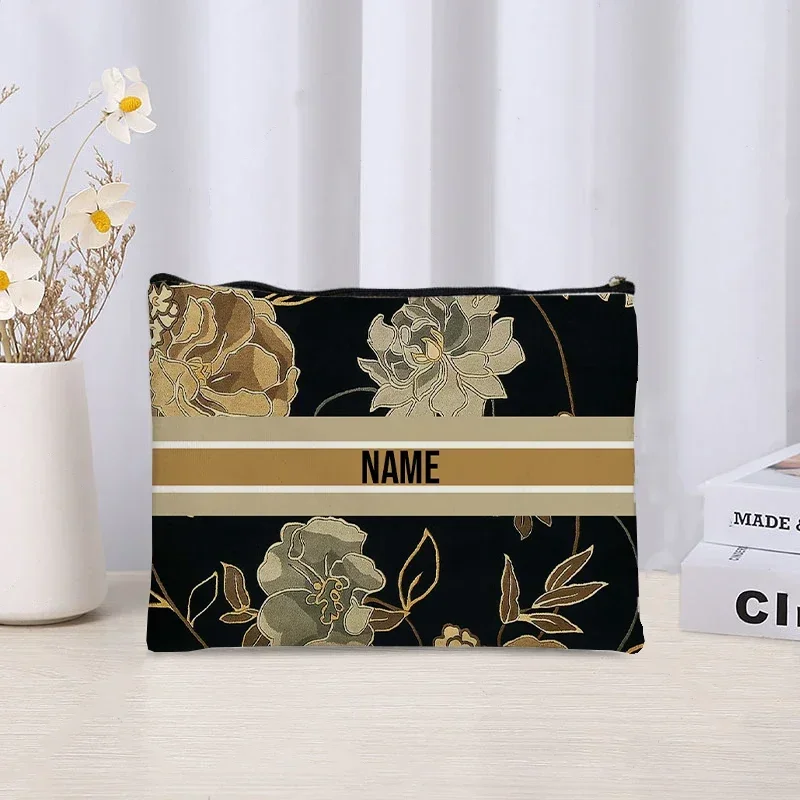 

Косметичка с цветочным принтом