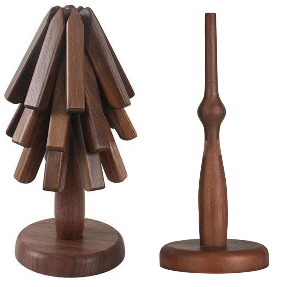 Деревянные подставки в форме дерева декоративные противоожоговые термостойкие