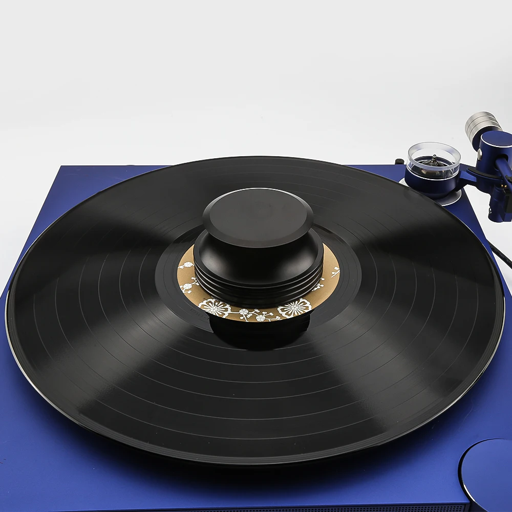 Hifi Audio Aluminum Heavy Record Clamp Turntables Weight Stabilizer LP Vinyl Black Disc Stabilizer 400g images - 6