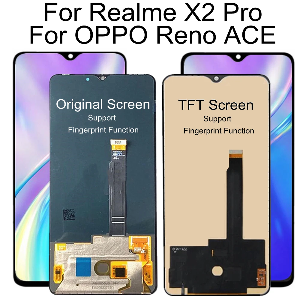 

ЖК-дисплей 6,5 дюйма для Realme X2 Pro rmxrx для OPPO RENO ACE PCLM10 LCD