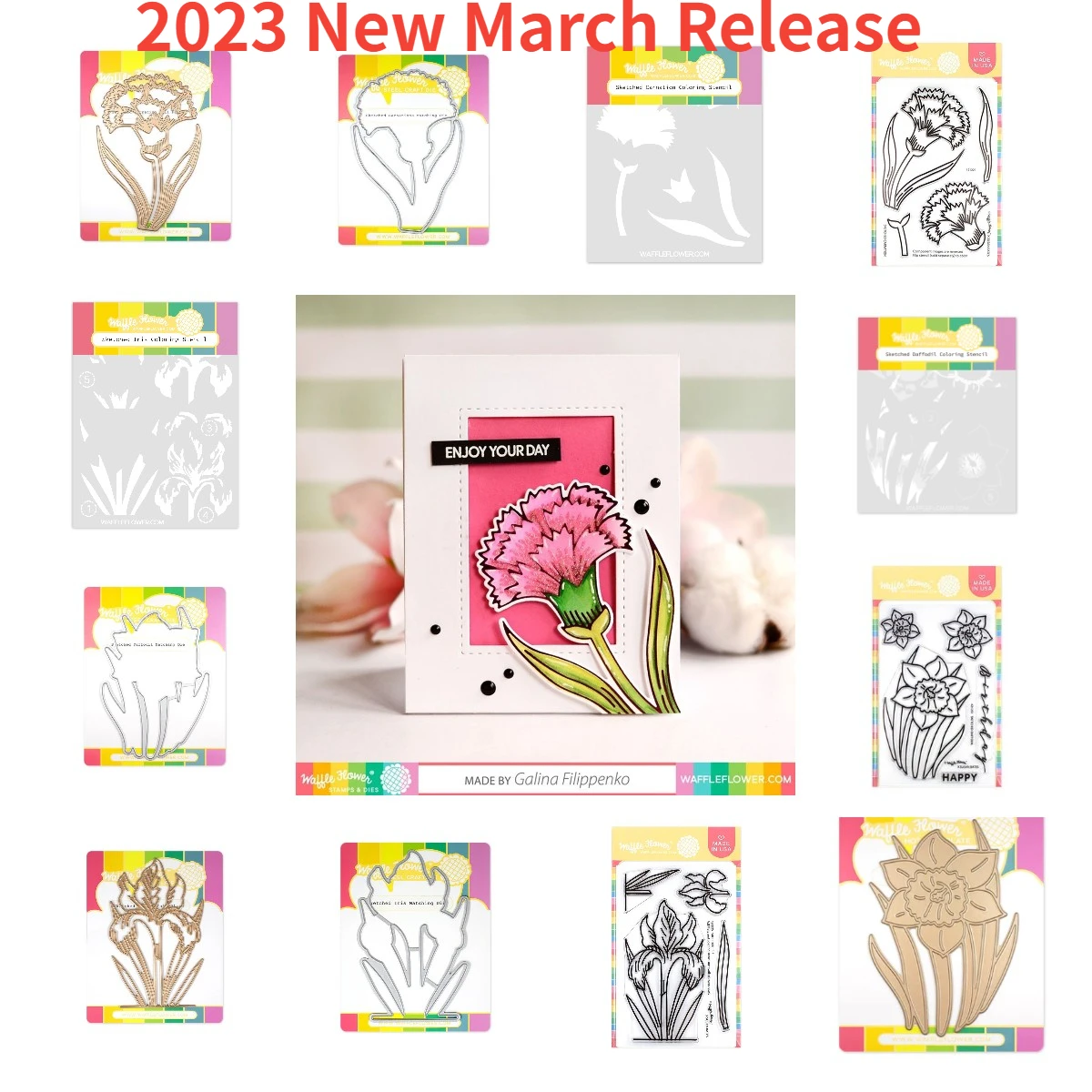 

Beautiful Flower Series Die And Stamps Stencil Hot Foil Diy Molds Scrapbooking Paper Making Cuts Crafts Template Handmade