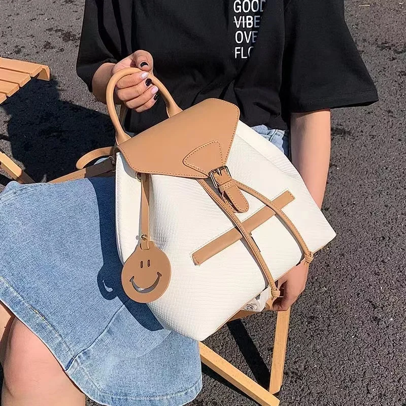 

Женская универсальная школьная сумка Smiley в Корейском стиле, Новинка лета 2021