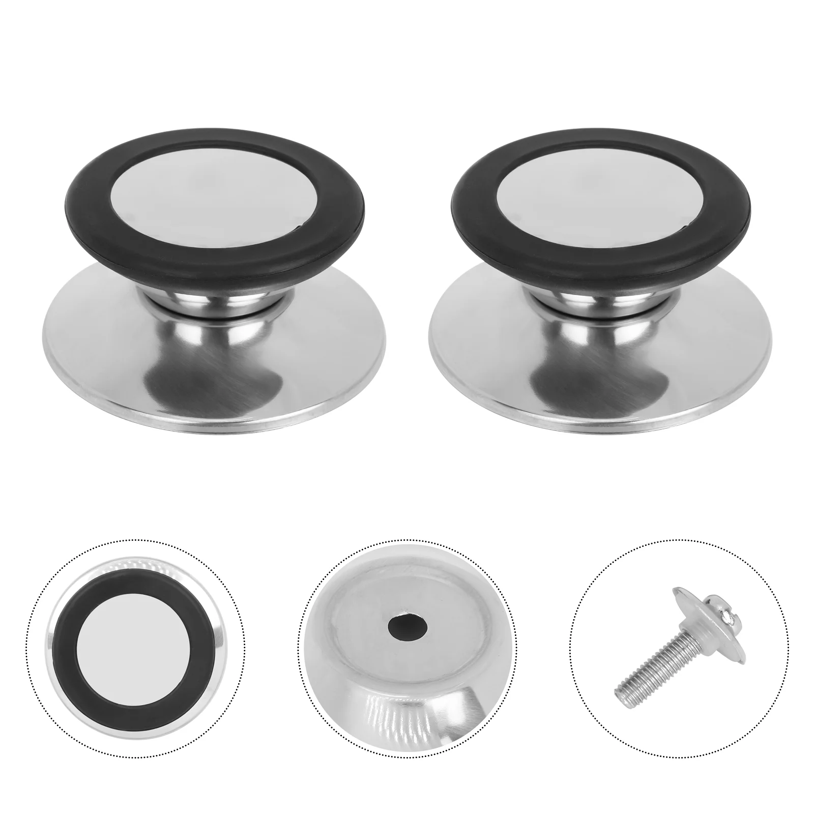 

3 Pot Handgrip Pot Lid Handle Parts Universal Pan Lid Pot Lid Handle Anti- Scald Pot Lid Knobs