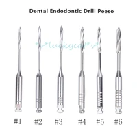 new 6pcspack dental endodontic files reamers drill burs peeso reamers endo files peeso dentist item for dental reaming drill