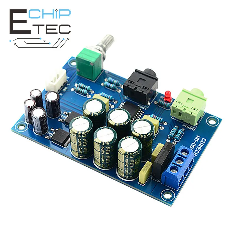 

Free shipping 1PCS TPA6120 Headphone Amplifier Board HIFI TPA6120A2 Enthusiast Headphones AMP Amplificador Zero Noise Diy