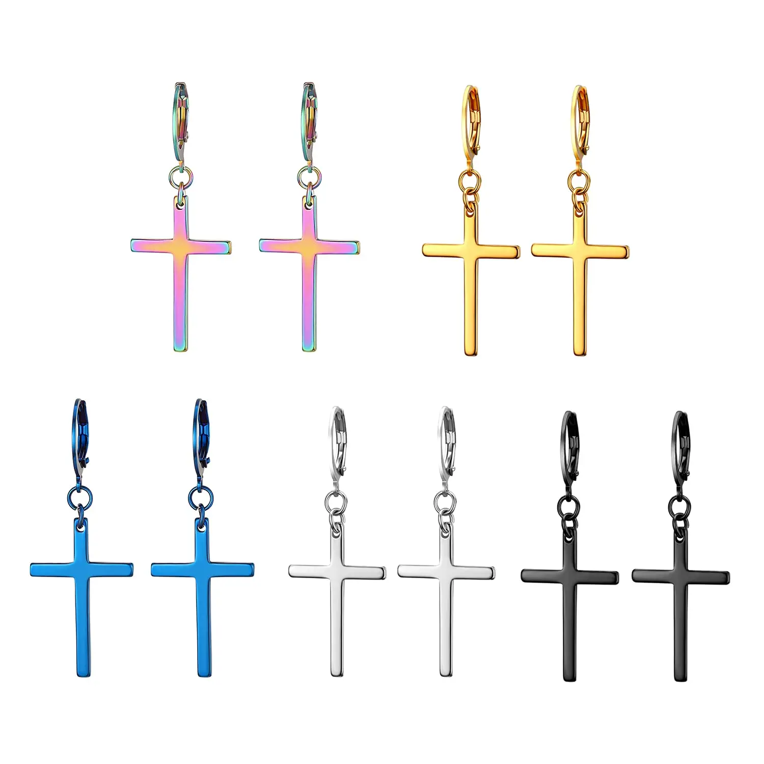 

1 пара, серьги-кольца из нержавеющей стали