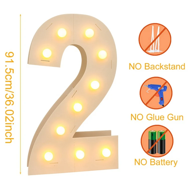 

Гигантские картонные цифры для декора