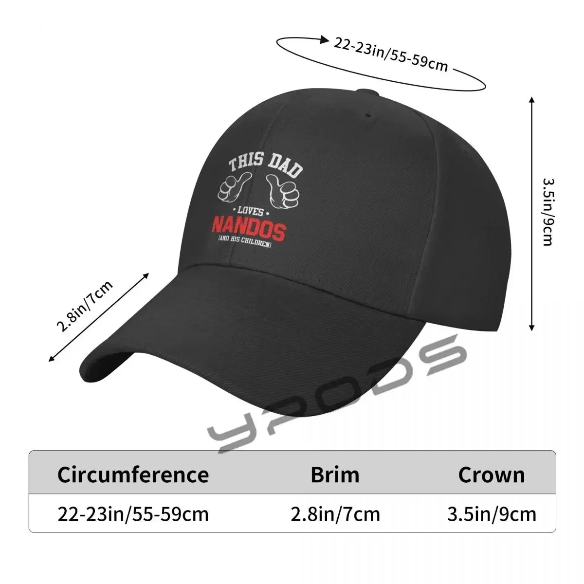 Эта папа любит недействий и его детей, однотонная бейсболка, кепки Snapback, шляпы-каскеты для мужчин и женщин (art.: 3920d2bc2be7e) - 3920d2bc2be7e