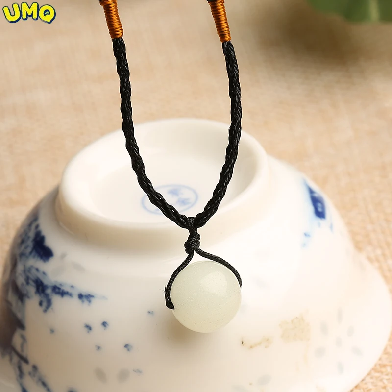 

Luminous Pendant Necklace Crystal Jewelry Men and Women Fashion Personality Simple Luminous Beads Attract Money