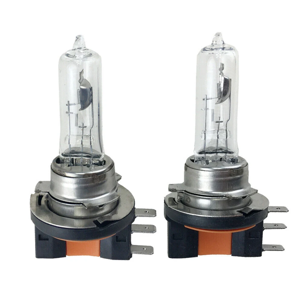 

2Pcs Halogen Headlight Bulbs White Fog Lights Auto Headlights Lamp Car Light Source H15 12V 15/55W For Car High Beam Bulbs