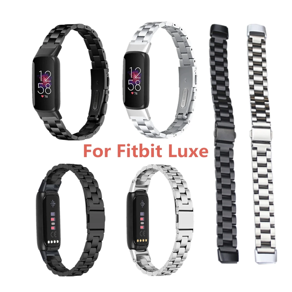 

Сменный Браслет для Fitbit Luxe, многоцветные умные аксессуары, твердый стальной ремешок для часов, ремешок для умных часов
