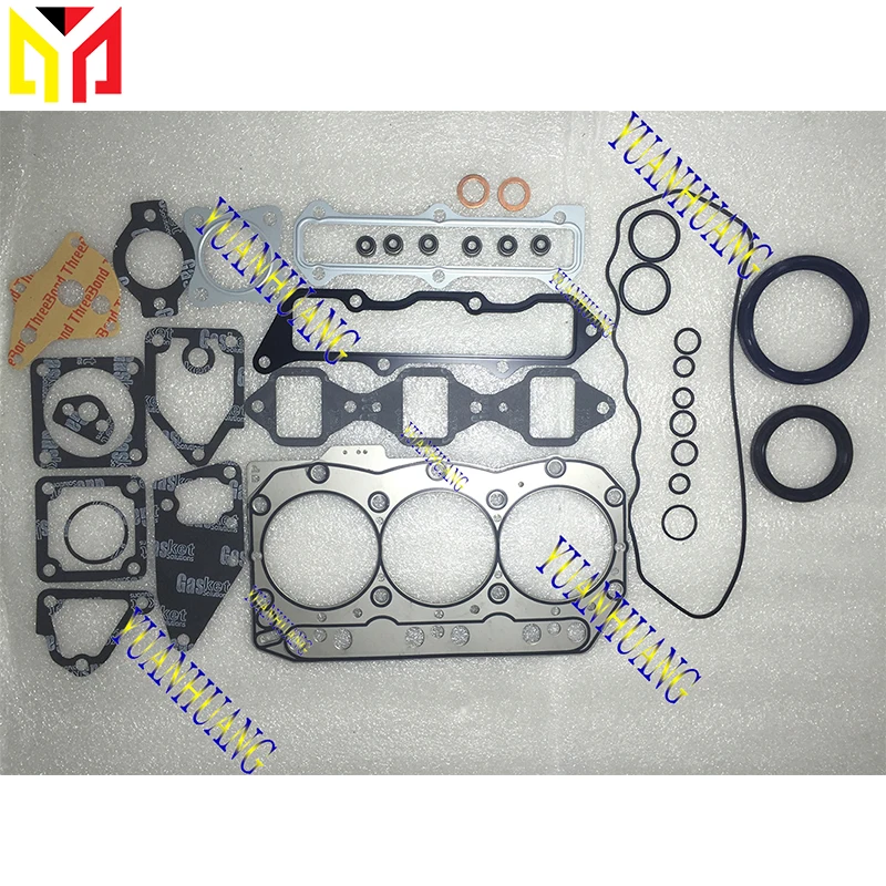 

3TNE82 полный комплект прокладок двигателя для экскаватора Yanmar, трактора, дизельной головки цилиндра