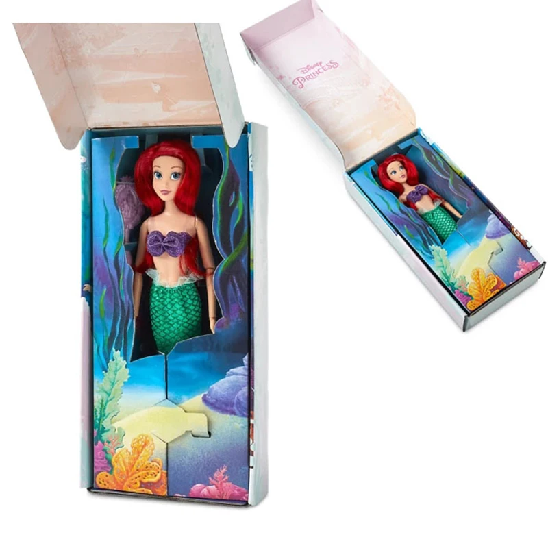 Оригинальный магазин Disney Русалка Ариэль принцесса шарнирная виниловая кукла