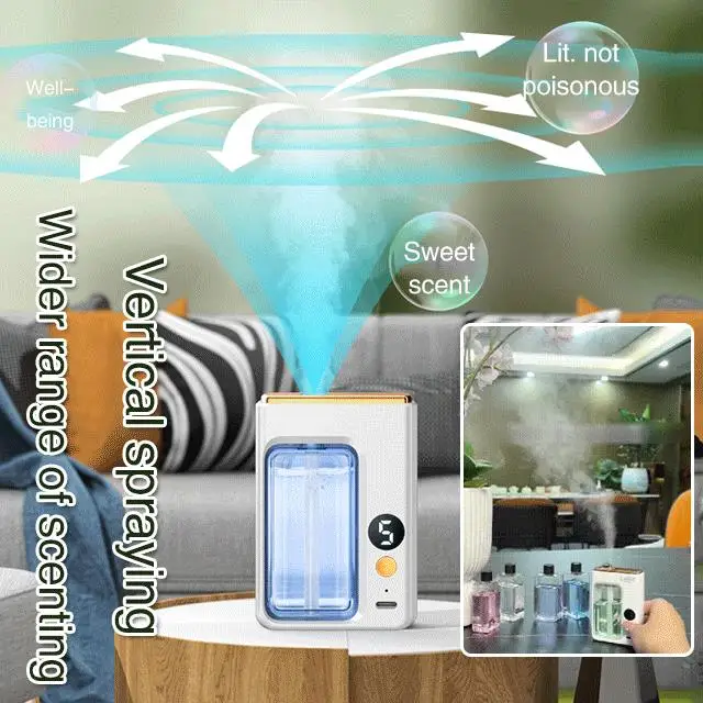 Мини аромадиффузор для ароматерапии с цифровым дисплеем