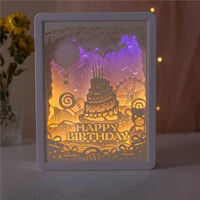 small night lamp niche high end feelings for girlfriends and female classmates paper carving lamp cute gift exchange 002
