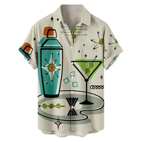 2022 summer hawaiian mens shirt casual 3d printed shirts for menwomen oversized hombres tee shirt men clothing vintage camisa