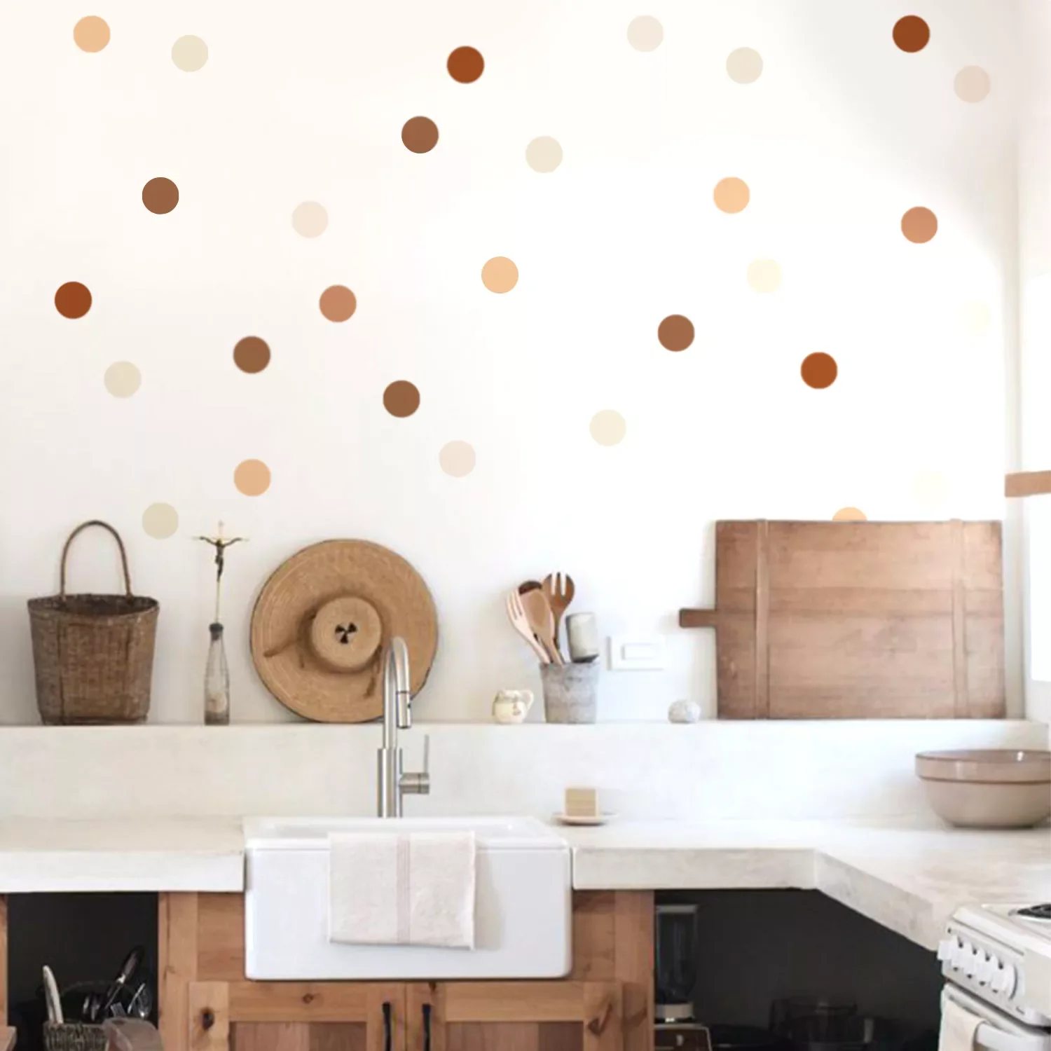 

Boho Polka Dot Wall Stickers for Children's Room Baby Girls Boys Nursery Room Home Decor Cartoon Kids Vintage Stickers