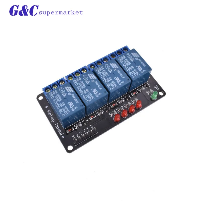 Релейный модуль DC 12 В для Arduino ARM PIC AVR DSP реле