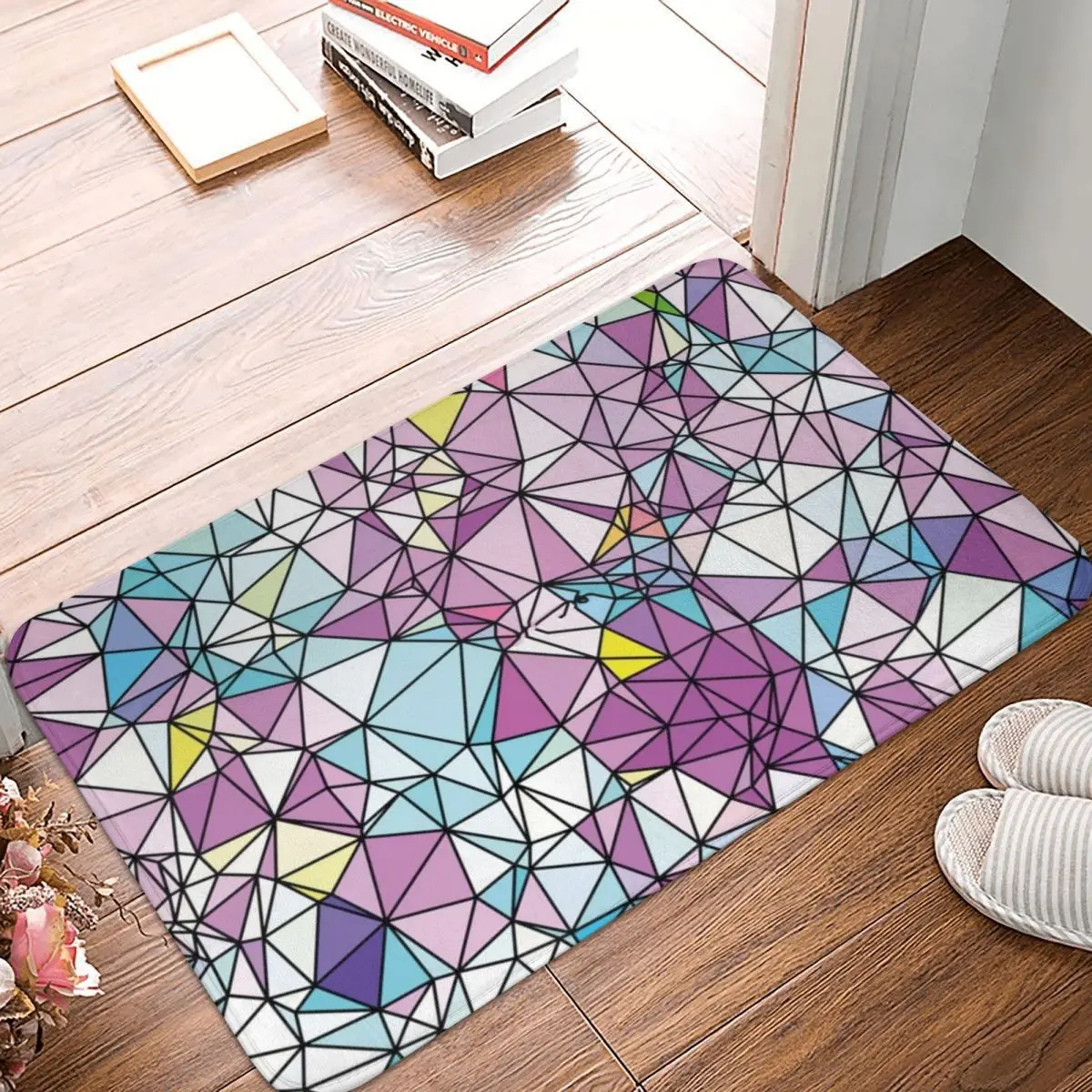 

Витражные окна, радужная искусственная кожа, ковер, Декор, вход, гостиная, домашняя кухня, спальня, нескользящий балкон