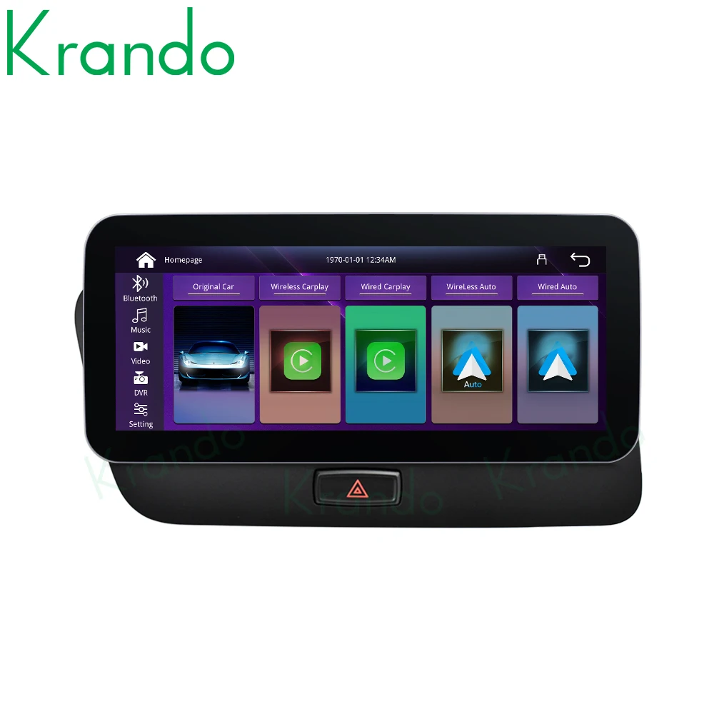Krando 10 25 "беспроводной Apple CarPlay Android Auto Linux автомобильный мультимедийный